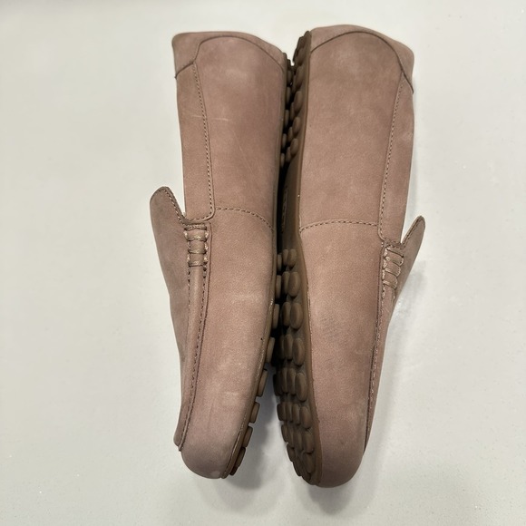 ABEO Harbor Slip On Loafer Women's Sz 9 Meta Tan Suede Leather BioSystem Comfort - Picture 6 of 12